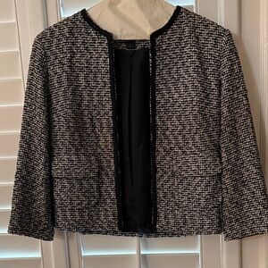 Express Black and White Tweed Blazer